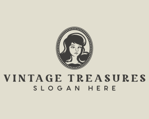 Vintage Beauty Woman logo design