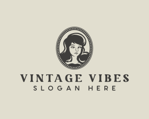 Vintage Beauty Woman logo design