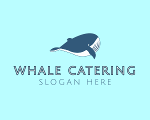 Aquatic Marine Whale logo