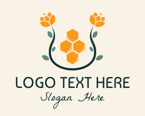 Floral Honey Honeycomb  logo