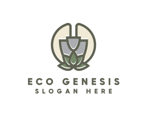 Garden Shovel Plant logo design