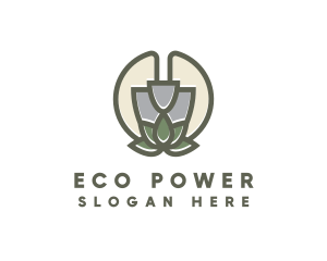 Garden Shovel Plant logo design