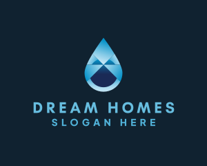 Liquid Water Drop logo