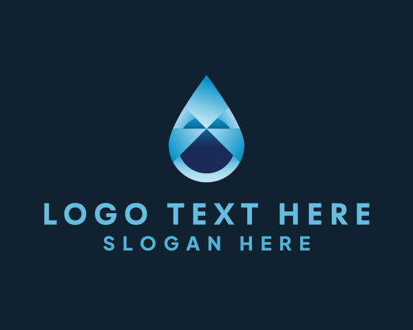 H2o logo example 4