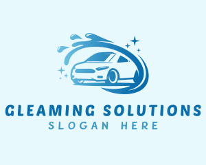 Blue Shiny Car Wash logo