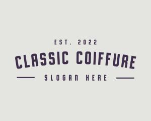 Masculine Hipster Classic logo design