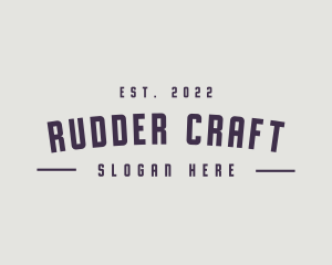 Masculine Hipster Classic logo design