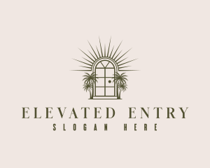 Hotel Door Arch logo design