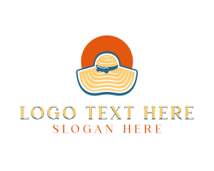 Sun Hat Fashion Logo