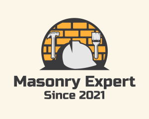 Brick Wall Construction logo design