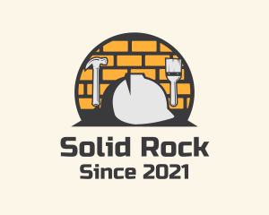 Brick Wall Construction logo design