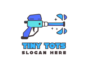 Toy Water Gun Splash logo design