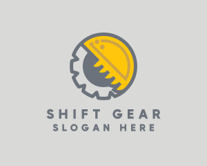 Gear Cog Excavator logo design