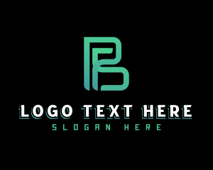 Business Geometric Letter B logo