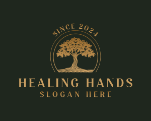 Tree Wellness Healing logo design