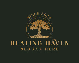 Tree Wellness Healing logo design