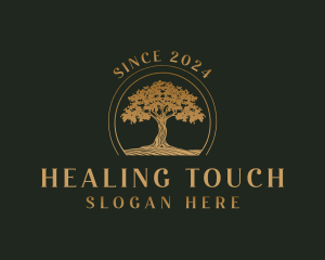 Tree Wellness Healing logo design