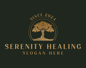 Tree Wellness Healing logo design