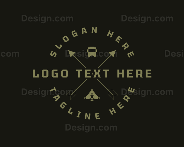 Camping Tent Travel Logo