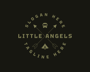 Camping Tent Travel  Logo