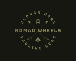 Camping Tent Travel  logo