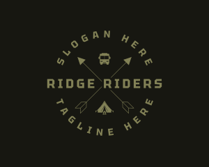 Camping Tent Travel  logo design