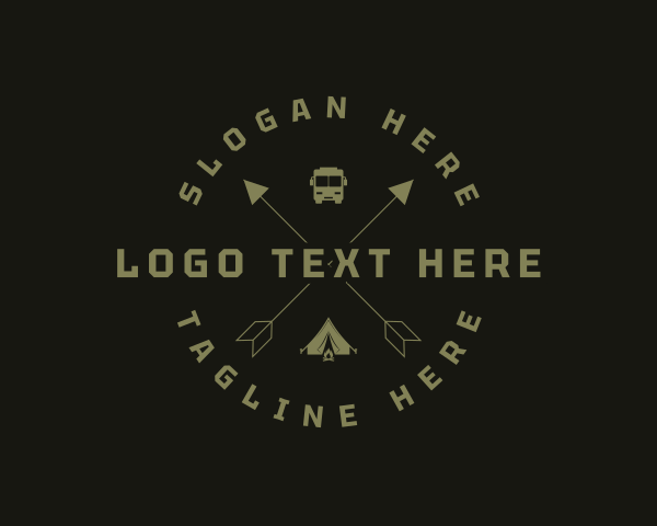 Camping Tent Travel  logo