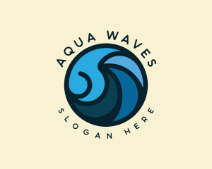 Ocean Tidal Wave logo design