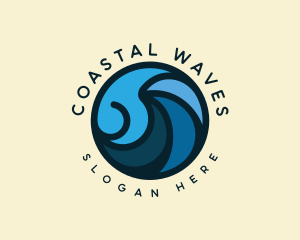 Ocean Tidal Wave logo design