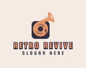 Retro Record Player logo