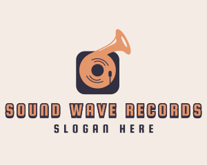 Retro Record Player logo
