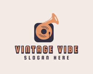 Retro Record Player logo