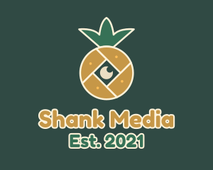 Pineapple Camera Lens logo design