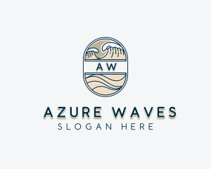 Sea Waves Resort logo design