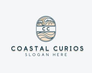 Sea Waves Resort logo design