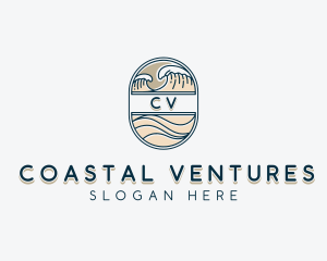 Sea Waves Resort logo design