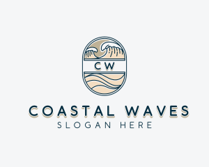 Sea Waves Resort logo design