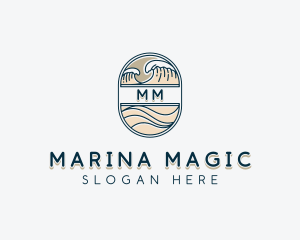 Sea Waves Resort logo design