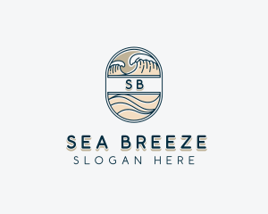 Sea Waves Resort logo design