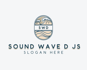 Sea Waves Resort logo design