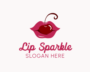 Kissable Cherry Lips logo design