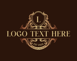 Luxury Crest Shield logo design