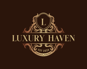 Luxury Crest Shield logo design