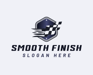 Fast Racing Flag logo design