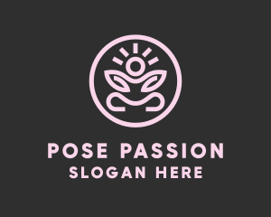 Zen Yoga Pose logo design