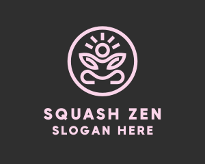 Zen Yoga Pose logo design