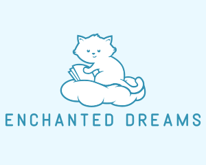 Cloud Cat Kitten Reading logo