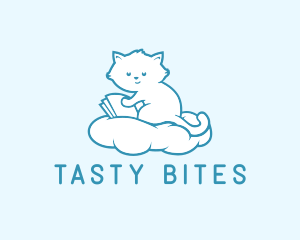 Cloud Cat Kitten Reading logo