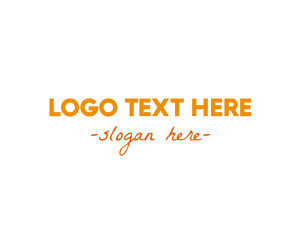 Orange Modern Wordmark logo