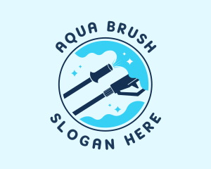 Pressure Washer Clean logo design